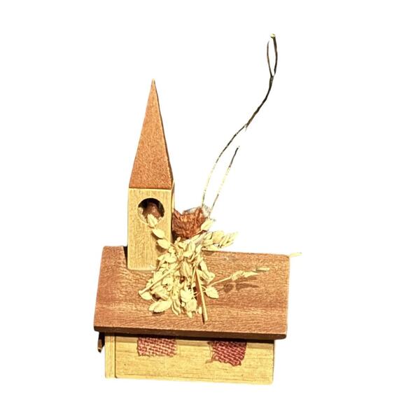 Gibson Holiday Church Ornament Christmas Trees Bell 1978 VTG Nostalgic Taiwan - Picture 2 of 7